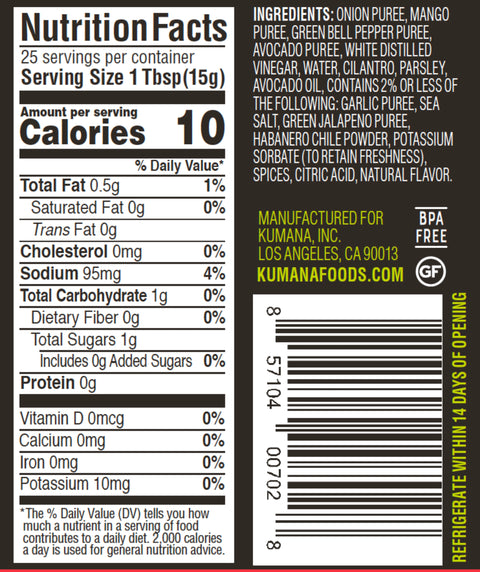 Kumana Sauce - 2-Pack Original and Hot (2 x 13 Oz.) - Kumana